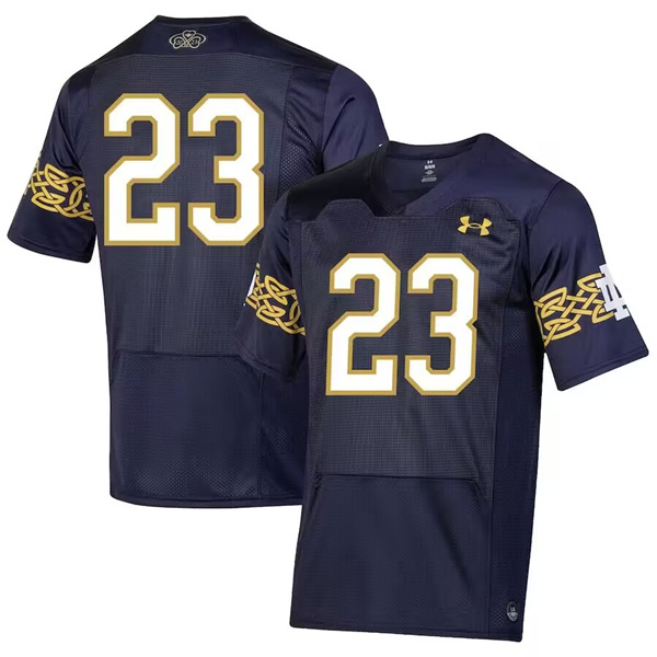 Men's Notre Dame Fighting Irish ACTIVE PLAYER Custom 2023 Navy Stitched Jersey Men's Notre Dame Fighting Irish ACTIVE PLAYER Custom 2023 Navy Stitched Jersey